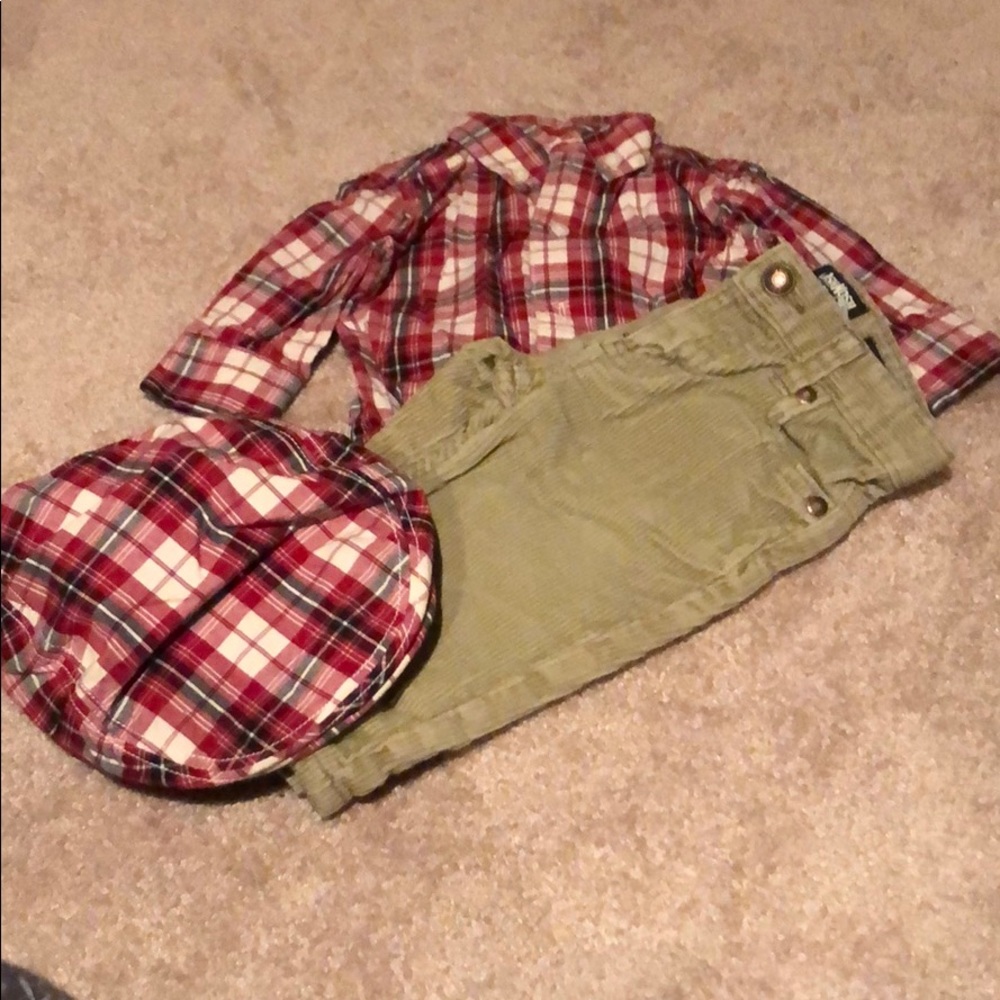 Gymboree shirt and hat 3-6 months